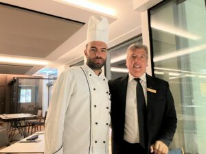 Lo chef Paolo Verolla e il maître Antonino Suarato